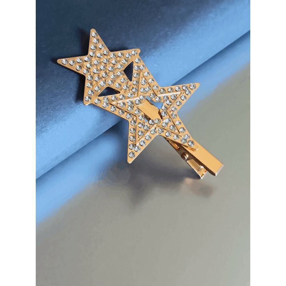 Three Pieces Star Pin Hair Accessory Set - Picture 12 of 13
